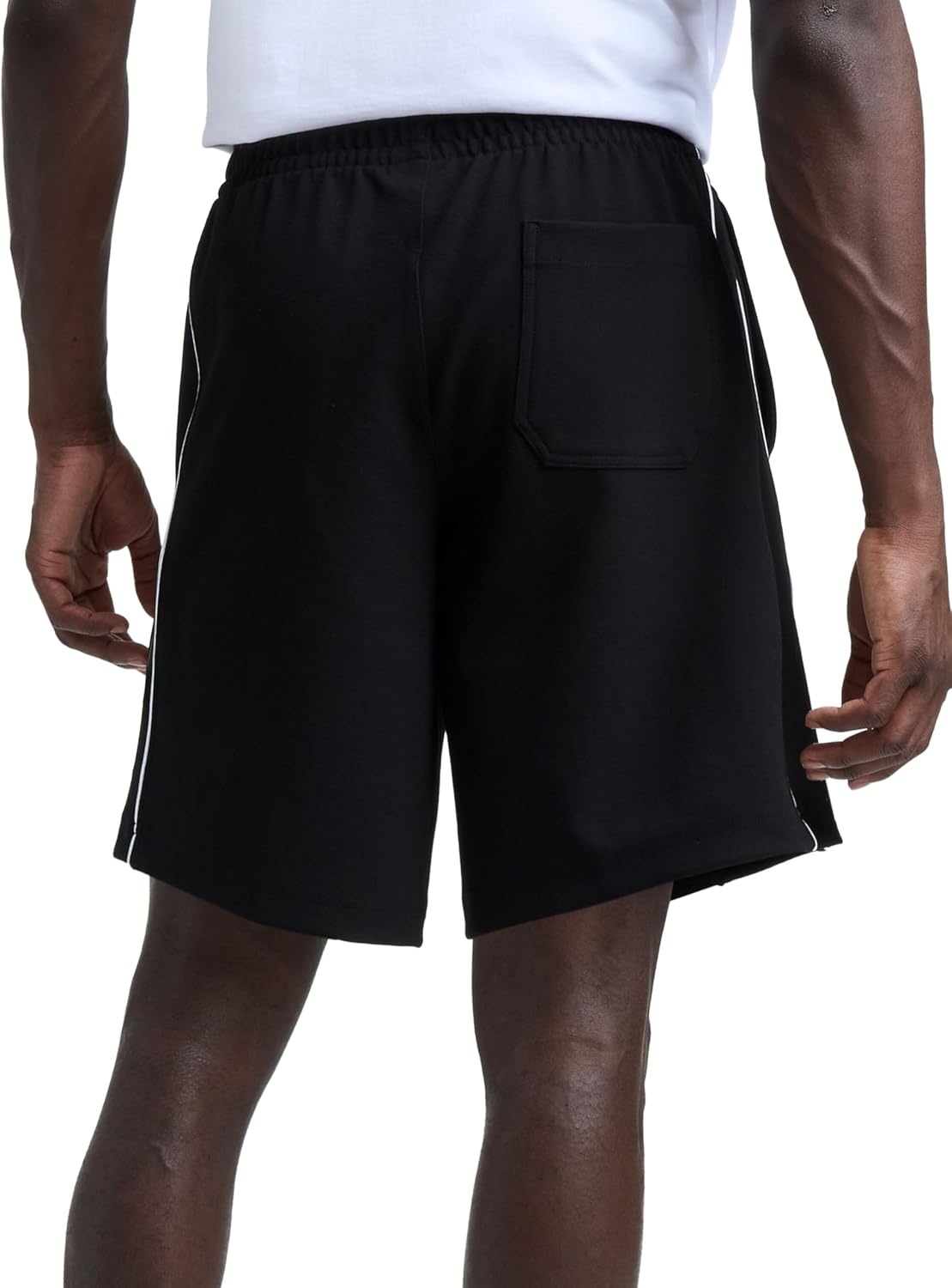 image:imageChampion Mens Pintuck 9 Short with Piping Standard FitBlack