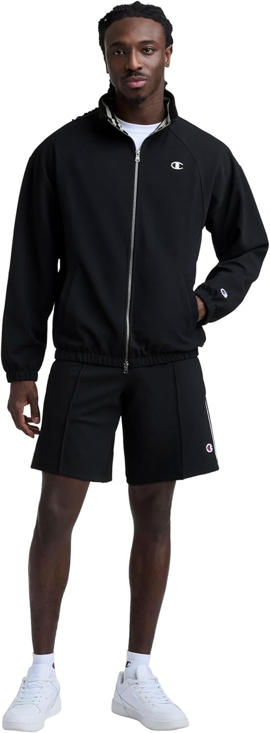 image:imageChampion Mens Pintuck 9 Short with Piping Standard FitBlack