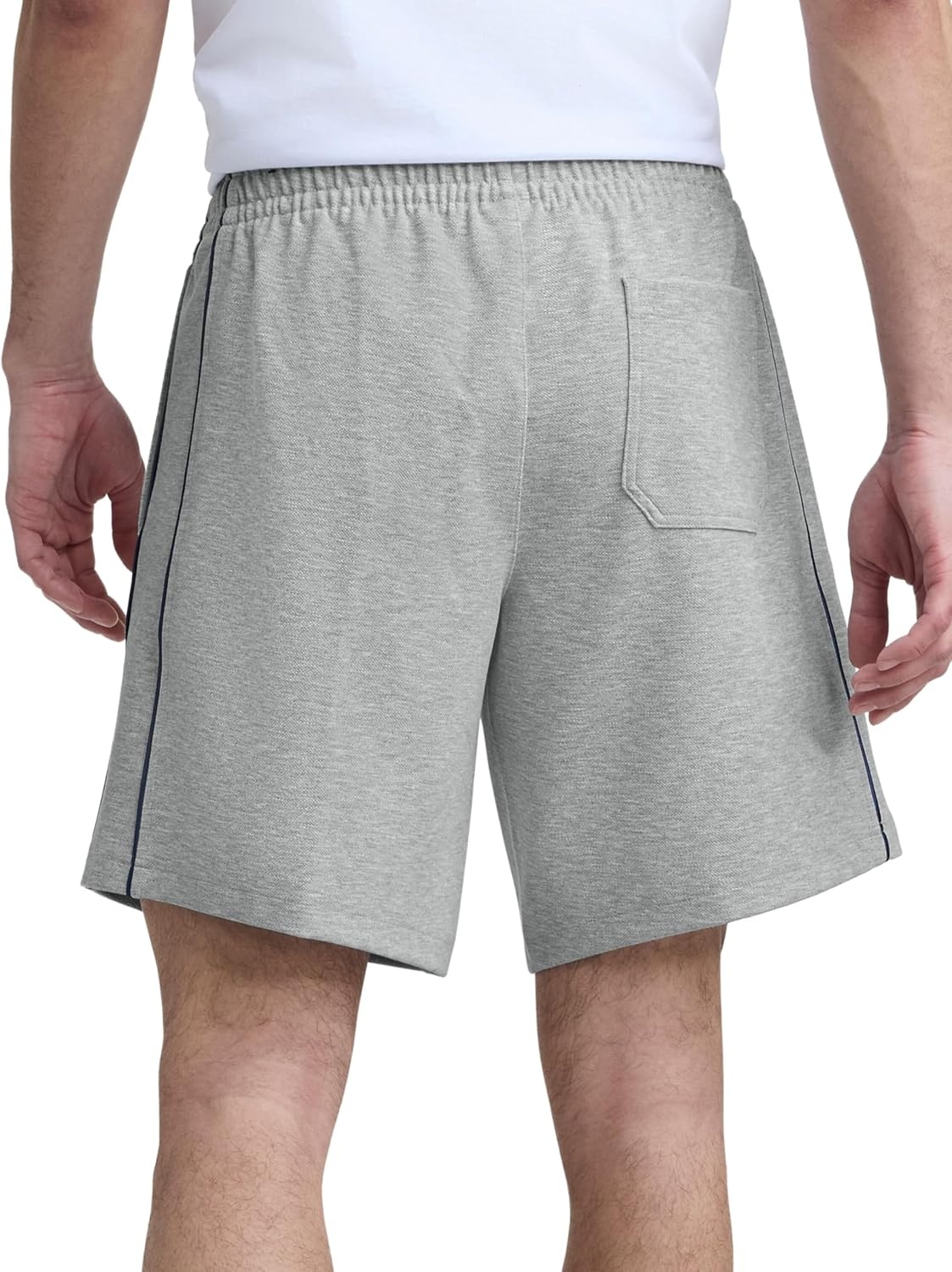 image:imageChampion Mens Pintuck 9 Short with Piping Standard FitOxford Gray Heather