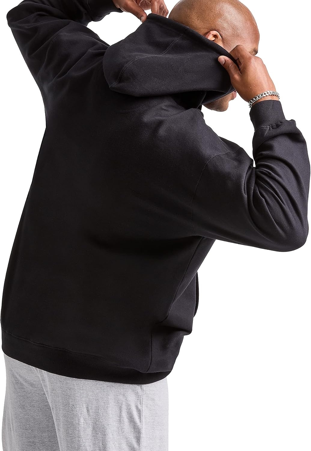 image:imageChampion Mens Pullover Fleece Hoodie Standard Fit Midweight C Logo Available in Regular and Big amp TallBlack