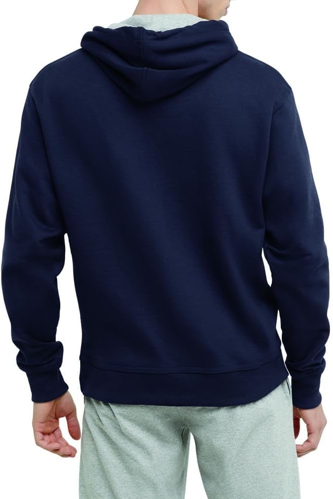 image:imageChampion Mens Pullover Fleece Hoodie Standard Fit Midweight C Logo Available in Regular and Big amp TallDeep Navy