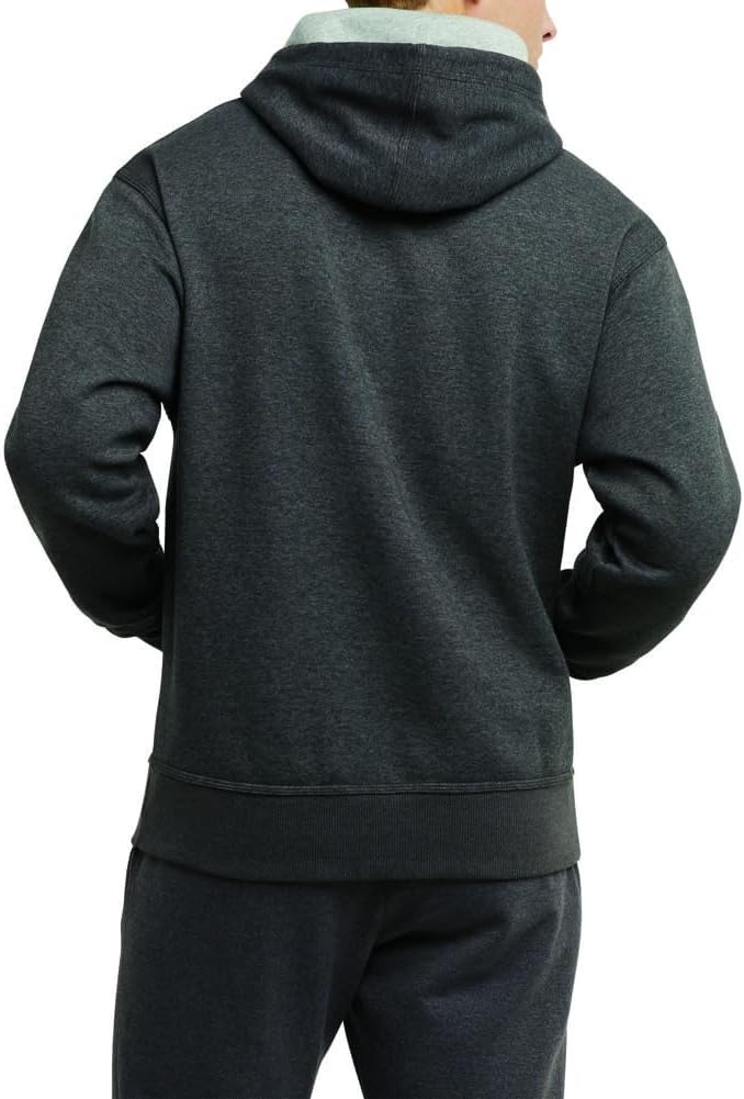 image:imageChampion Mens Pullover Fleece Hoodie Standard Fit Midweight C Logo Available in Regular and Big amp TallGranite Heather C Logo