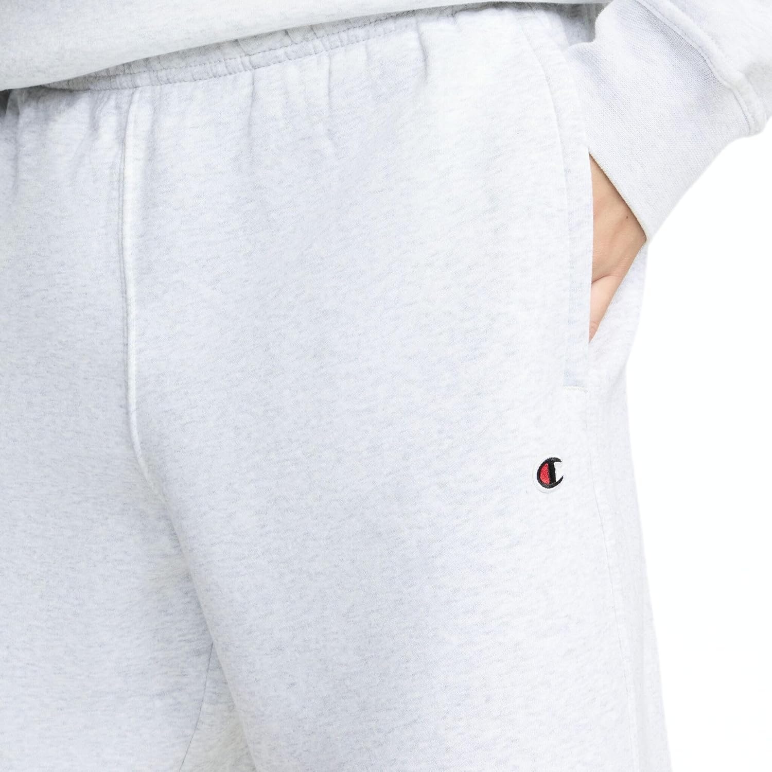 image:imageChampion Mens Shorts Fleece Midweight Shorts Athletic Shorts With Pockets Reg Or Big amp TallOxford Gray C Patch Logo
