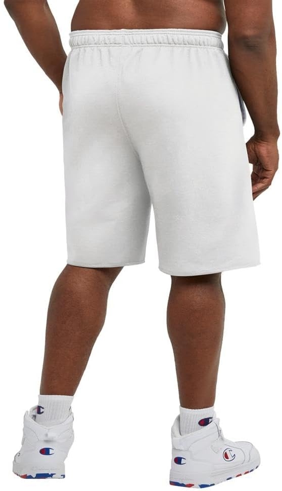 image:imageChampion Mens Shorts Fleece Midweight Shorts Athletic Shorts With Pockets Reg Or Big amp TallWhite C Patch Logo