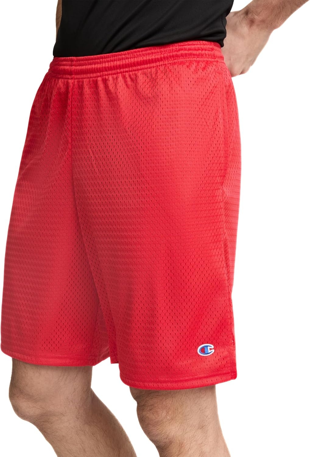 image:imageChampion Mens Shorts Mens Mesh Gym Shorts Lightweight Athletic Shorts Reg Or Big amp TallCrimson C Patch Logo