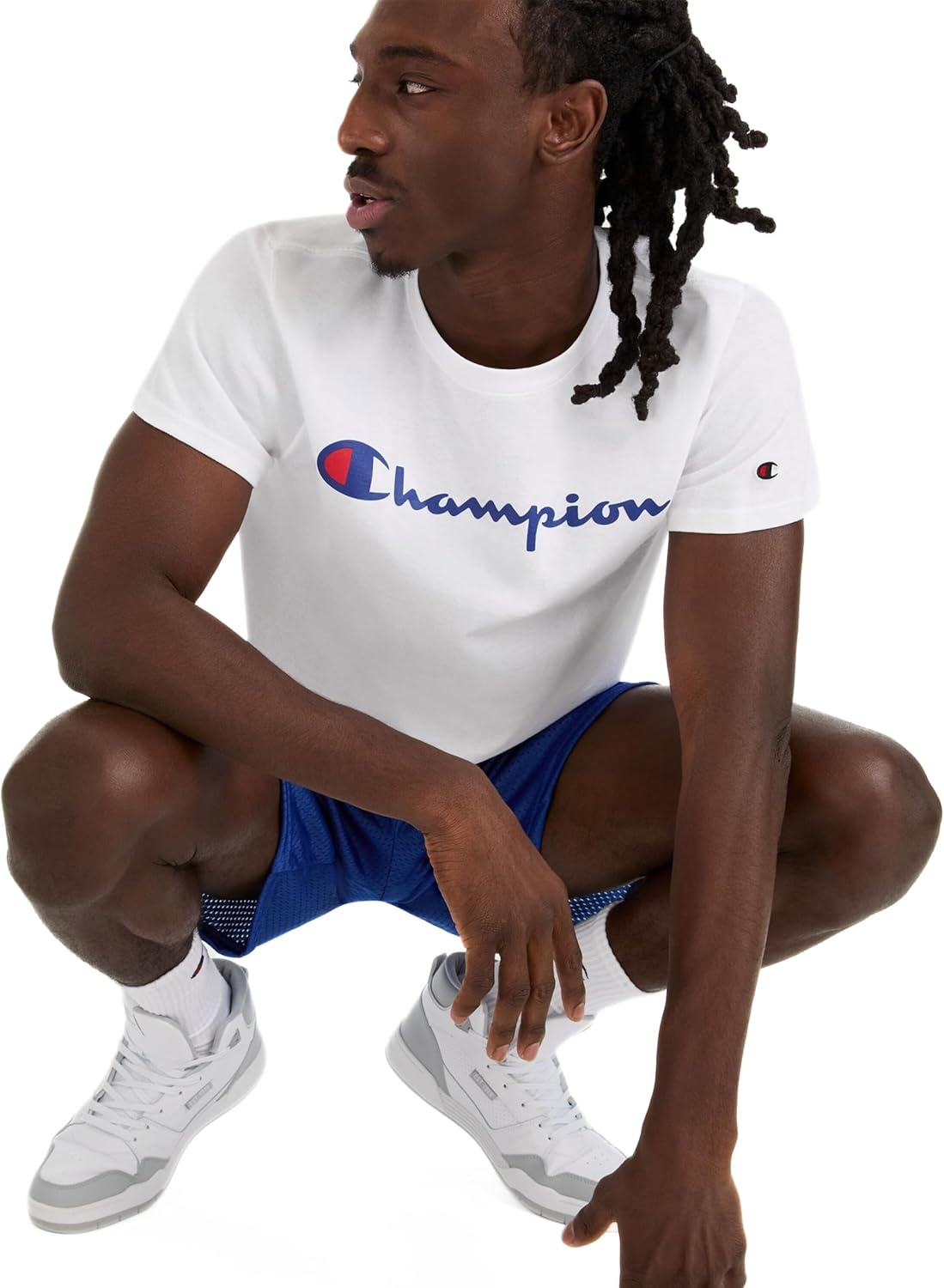 image:imageChampion Mens Shorts Mens Mesh Gym Shorts Lightweight Athletic Shorts Reg Or Big amp TallSurf the Web C Patch Logo