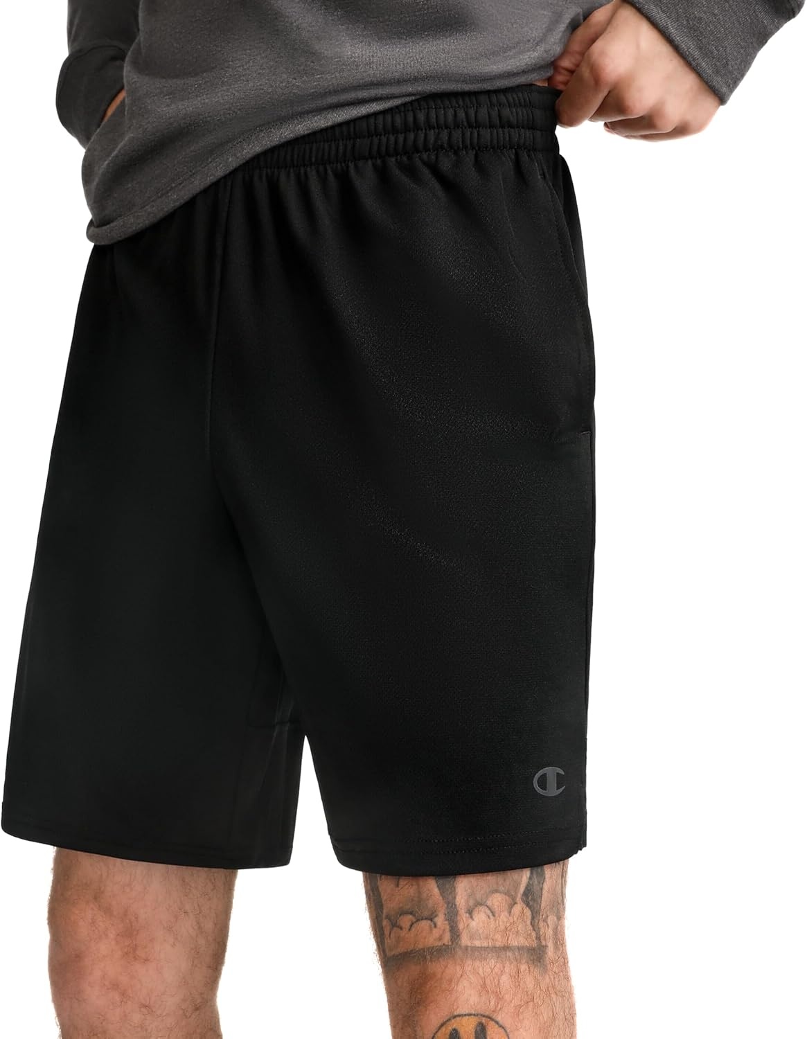 image:imageChampion Mens Sport Shorts Standard Fit 7 Inch Inseam Lightweight Fabric MoistureWickingBlack