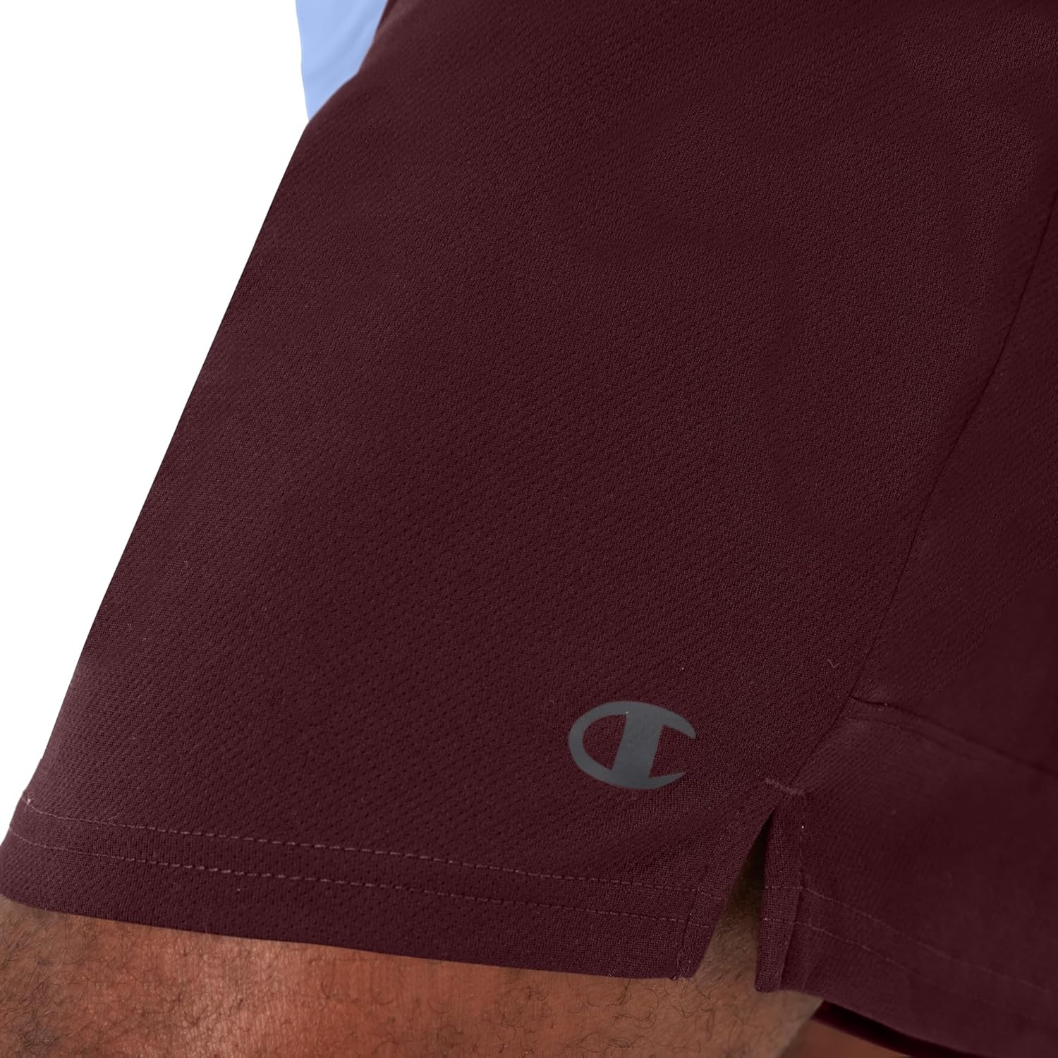 image:imageChampion Mens Sport Shorts Standard Fit 7 Inch Inseam Lightweight Fabric MoistureWickingMaroon