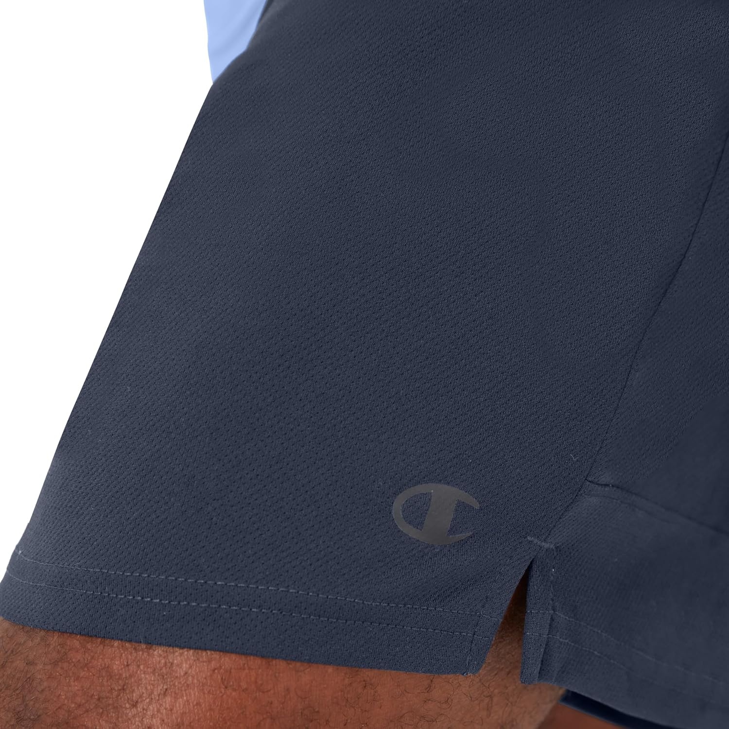 image:imageChampion Mens Sport Shorts Standard Fit 7 Inch Inseam Lightweight Fabric MoistureWickingNavy