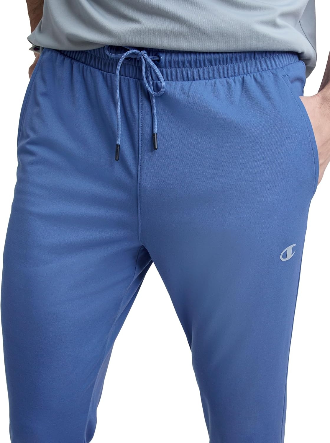 image:imageChampion Mens Sport Sweatpants Standard Fit Lighweight Moisture WickingCoastal Fjord C Logo Updated