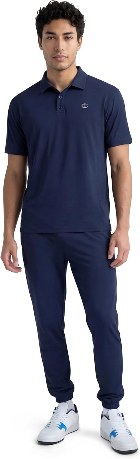 image:imageChampion Mens Sport Sweatpants Standard Fit Lighweight Moisture WickingDeep Navy C Logo Updated