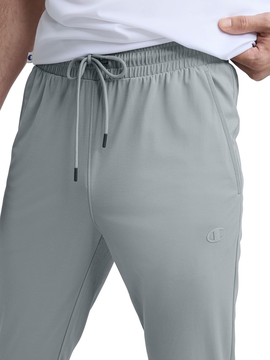 image:imageChampion Mens Sport Sweatpants Standard Fit Lighweight Moisture WickingQuarry C Logo Updated