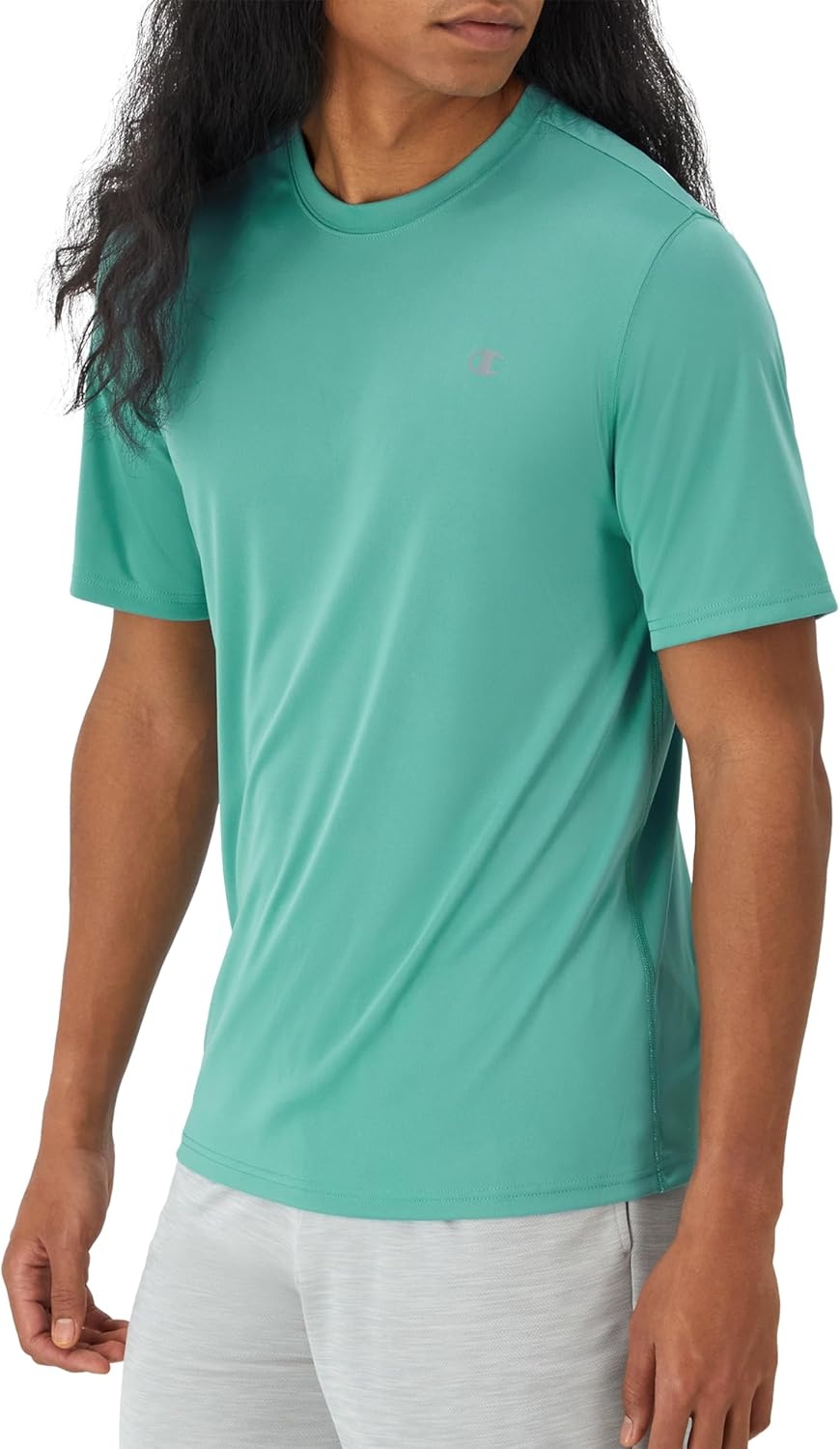 image:imageChampion Mens Tshirt Sport Tee Moisture Wicking Anti Odor Athletic Tshirt for Men Reg Or Big amp TallAqua Crush