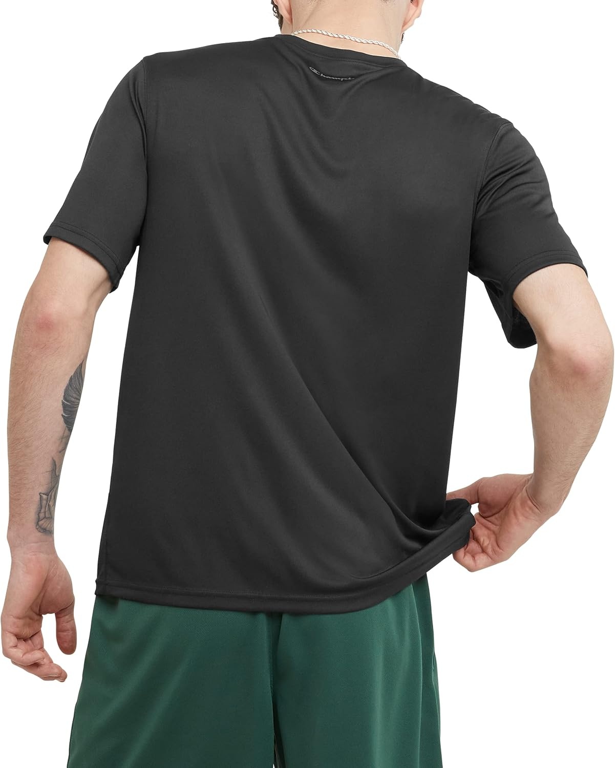 image:imageChampion Mens Tshirt Sport Tee Moisture Wicking Anti Odor Athletic Tshirt for Men Reg Or Big amp TallBlack