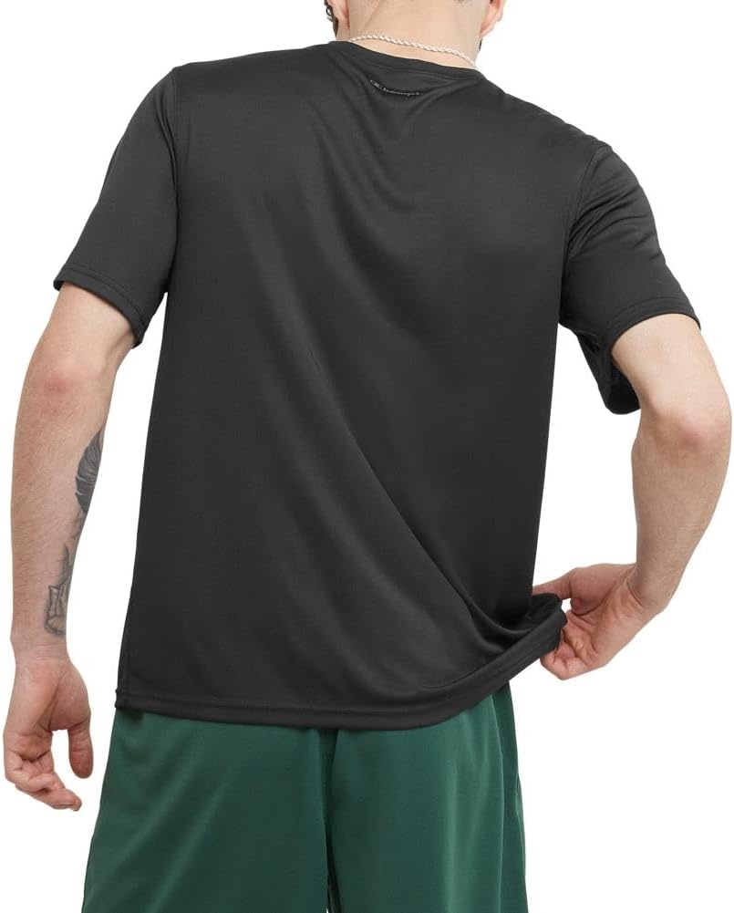 image:imageChampion Mens Tshirt Sport Tee Moisture Wicking Anti Odor Athletic Tshirt for Men Reg Or Big amp TallBlack