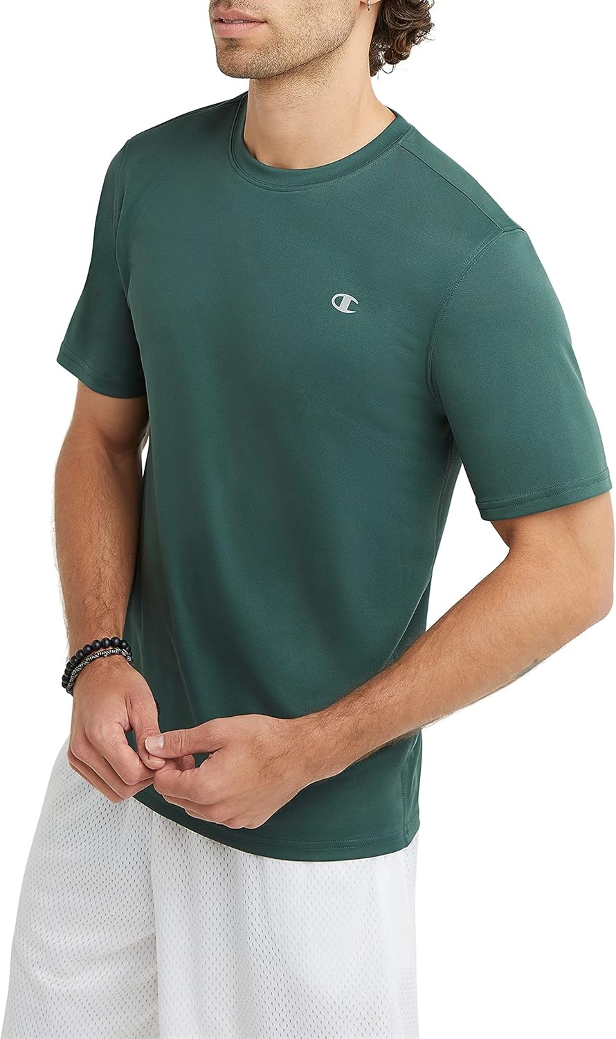 image:imageChampion Mens Tshirt Sport Tee Moisture Wicking Anti Odor Athletic Tshirt for Men Reg Or Big amp TallDark Green