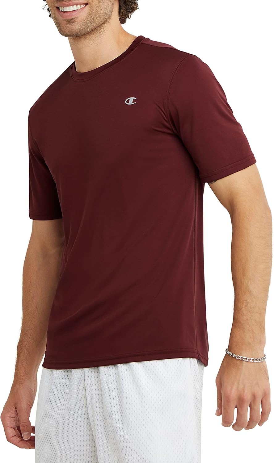 image:imageChampion Mens Tshirt Sport Tee Moisture Wicking Anti Odor Athletic Tshirt for Men Reg Or Big amp TallMaroon