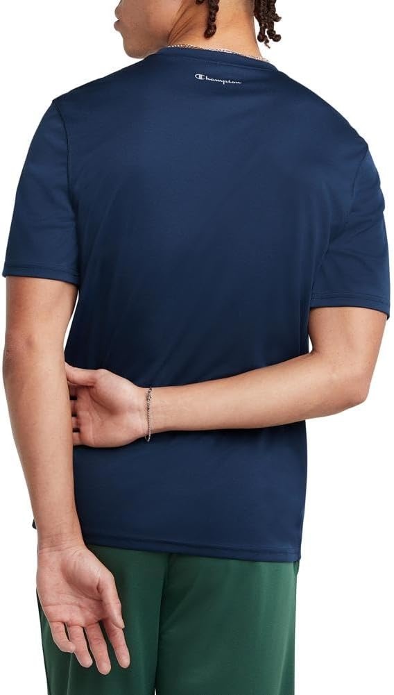 image:imageChampion Mens Tshirt Sport Tee Moisture Wicking Anti Odor Athletic Tshirt for Men Reg Or Big amp TallNavy