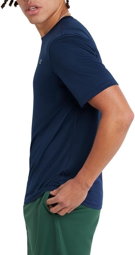 image:imageChampion Mens Tshirt Sport Tee Moisture Wicking Anti Odor Athletic Tshirt for Men Reg Or Big amp TallNavy