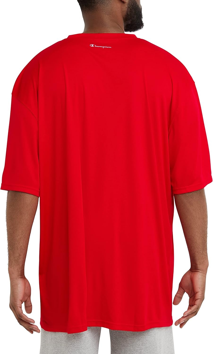 image:imageChampion Mens Tshirt Sport Tee Moisture Wicking Anti Odor Athletic Tshirt for Men Reg Or Big amp TallScarlet
