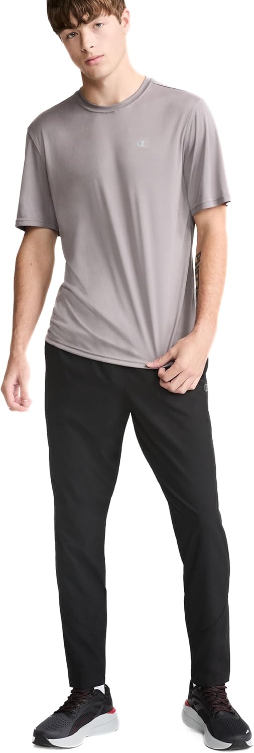 image:imageChampion Mens Tshirt Sport Tee Moisture Wicking Anti Odor Athletic Tshirt for Men Reg Or Big amp TallStone Gray