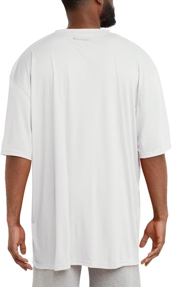 image:imageChampion Mens Tshirt Sport Tee Moisture Wicking Anti Odor Athletic Tshirt for Men Reg Or Big amp TallWhite