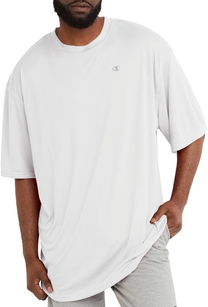 image:imageChampion Mens Tshirt Sport Tee Moisture Wicking Anti Odor Athletic Tshirt for Men Reg Or Big amp TallWhite