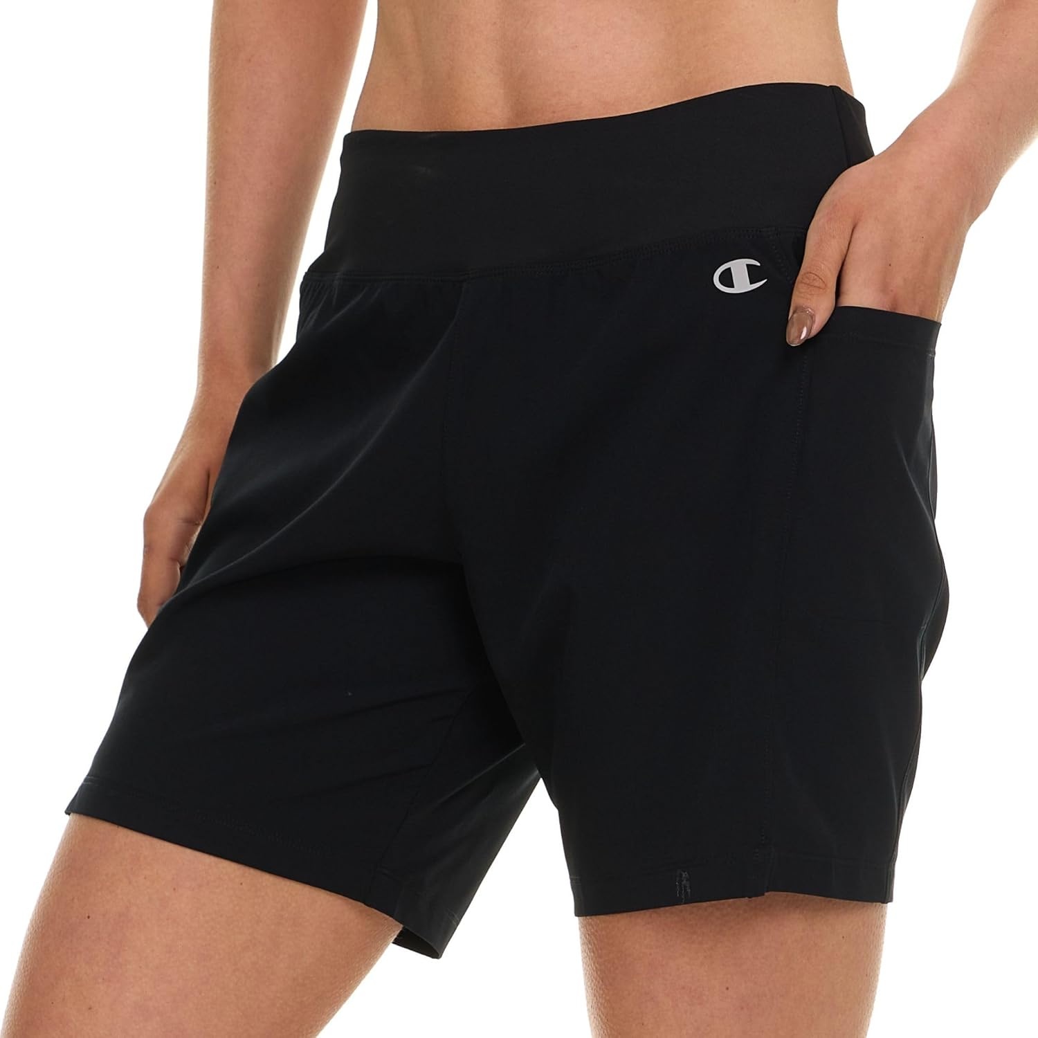 image:imageChampion Swim Board Shorts for Women 57 Swim Shorts Women with Pockets for Beach Pool SummerBlack