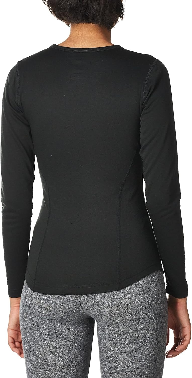 image:imageDuofold Womens Heavyweight DoubleLayer Thermal ShirtBlack