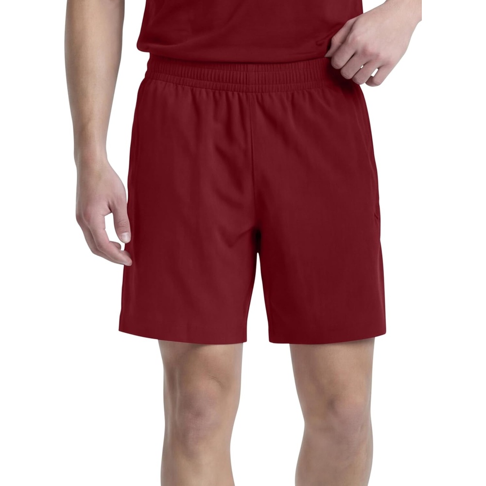 image:imageChampion Mens 10 Sport Knit Shorts Slim Fit LightweightPomegranate  C Logo