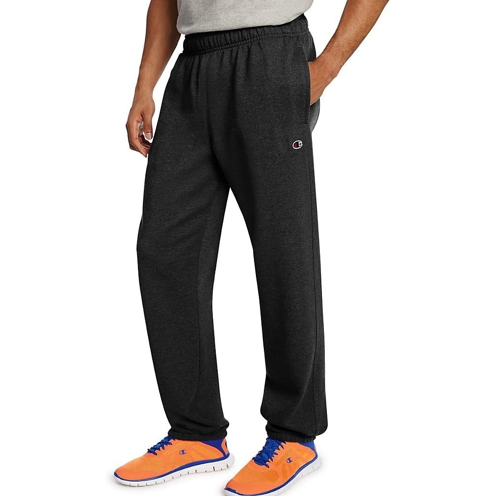 image:imageChampion Mens CinchedBottom Lounge Pants Standard Fit Lightweight Available in Regular and Big amp TallBlack