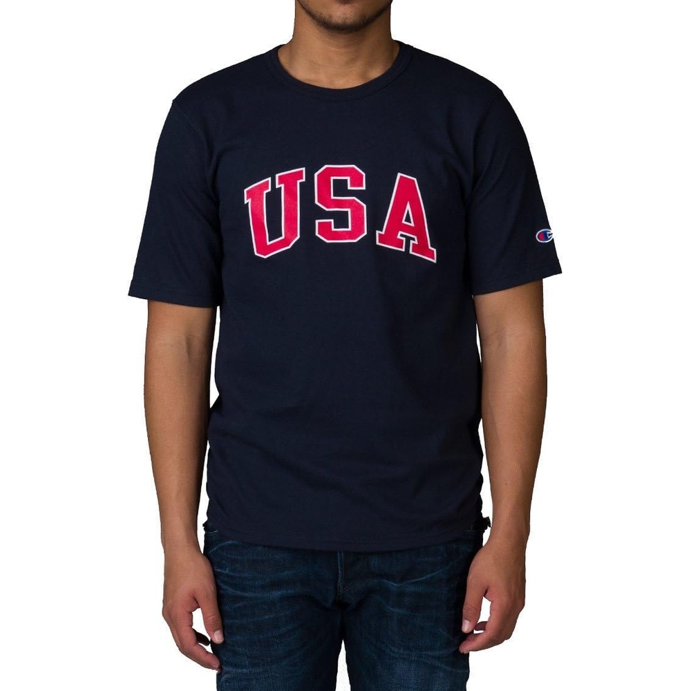 image:imageChampion Mens Heritage Short Sleeve Tee Mens TShirts Vintage Shirts Mens Tee Shirts GraphicsNavy P