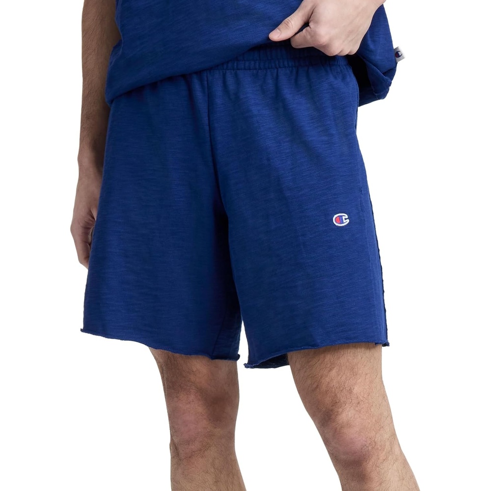 image:imageChampion Mens Modern Retro 100 Washed Cotton 9 Shorts Standard FitBlue Depths