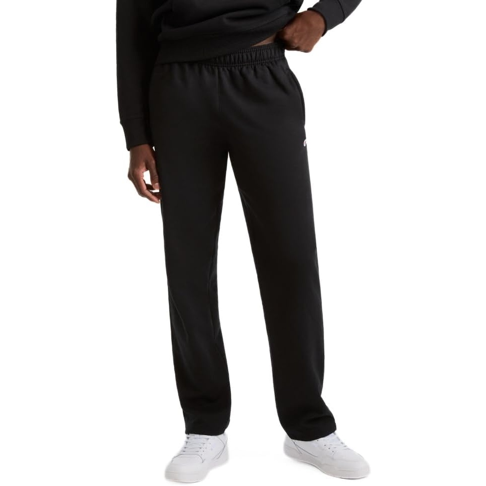 image:imageChampion Mens OpenBottom Fleece Sweatpants Standard Fit Midweight Fleece Available in Regular and Big amp TallBlack