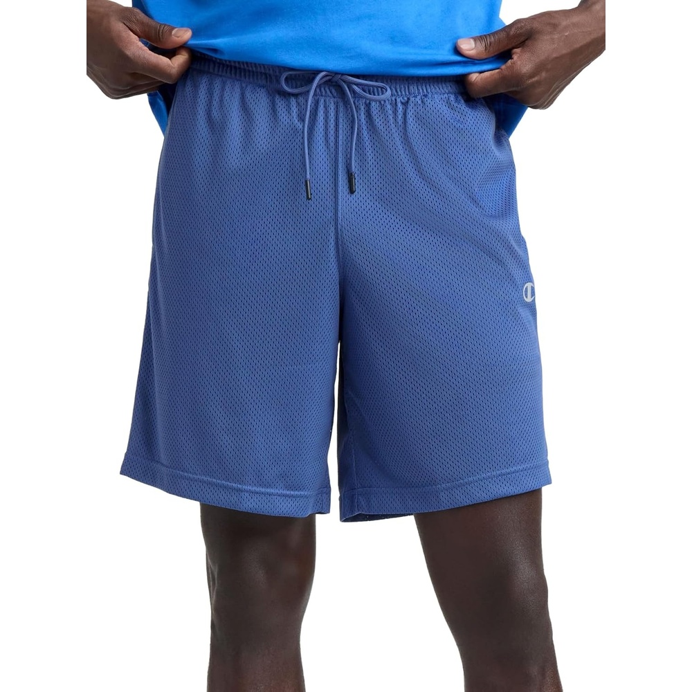 image:imageChampion Mens Performance 9 Mesh Shorts Standard Fit Lightweight Available in Regular and Big amp TallCoastal Fjord C Logo