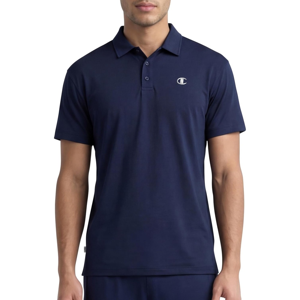 image:imageChampion Mens Performance Sport Polo Standard FitDeep Navy C Logo