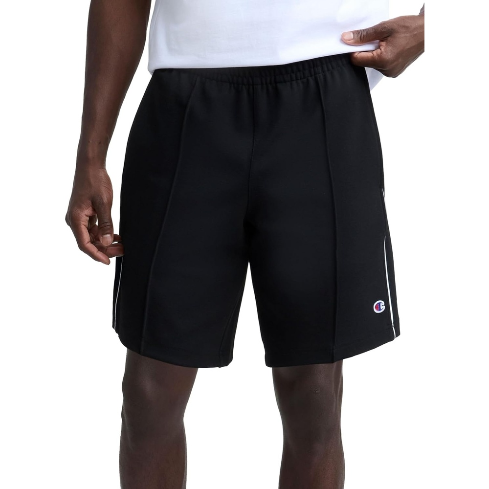 image:imageChampion Mens Pintuck 9 Short with Piping Standard FitBlack