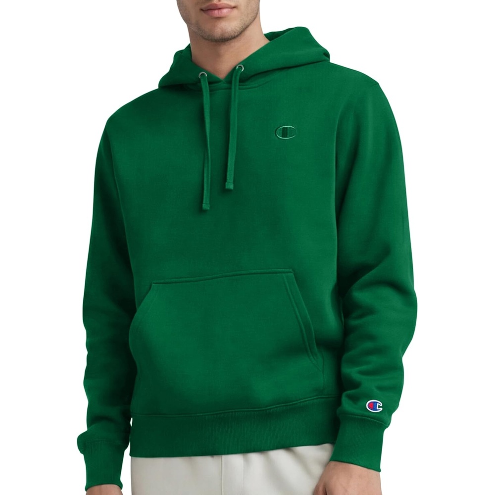 image:imageChampion Mens Pullover Fleece Hoodie Standard Fit Midweight C Logo Available in Regular and Big amp TallVerdant Green