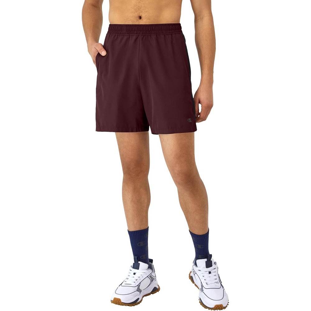 image:imageChampion Mens Sport Shorts Athletic Shorts for Men Lightweight Gym Shorts 7Maroon 3vsBlack