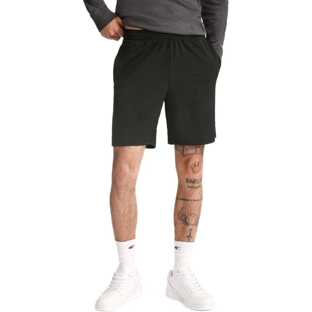 image:imageChampion Mens Sport Shorts Standard Fit 7 Inch Inseam Lightweight Fabric MoistureWickingBlack
