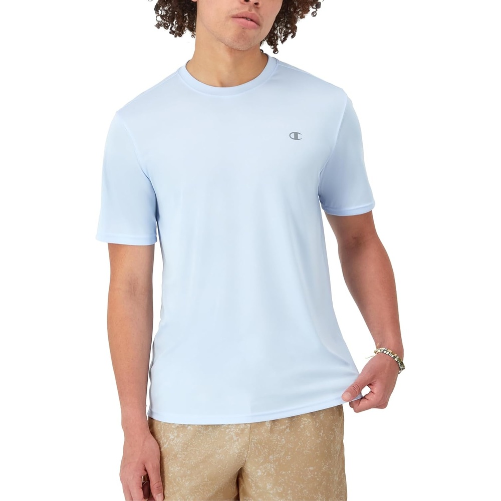 image:imageChampion Mens Tshirt Sport Tee Moisture Wicking Anti Odor Athletic Tshirt for Men Reg Or Big amp TallBlue Trance