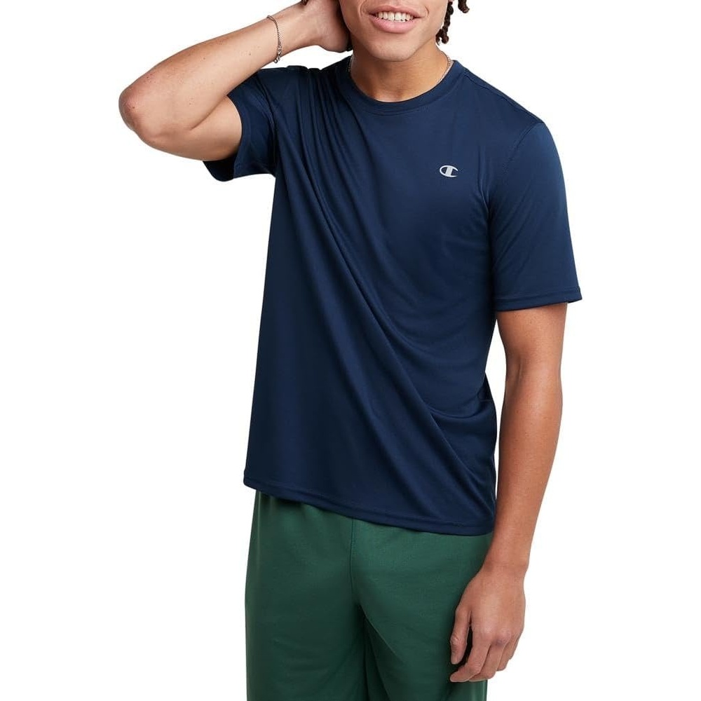image:imageChampion Mens Tshirt Sport Tee Moisture Wicking Anti Odor Athletic Tshirt for Men Reg Or Big amp TallNavy