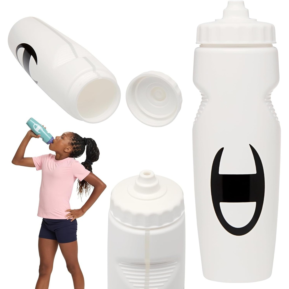 image:imageChampion Quench Squeeze Bottle Bonnie Blue 24oz BPAFree Sports Water Bottle for OneHand Use For Gym Cycling and Sports LeakProof EasySqueeze Design for Workout and Travel HydrationWhite