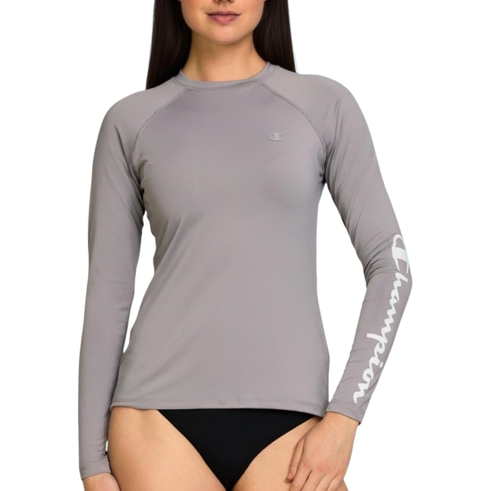 image:imageChampion Rash Guard for Women Womens Rash Guard Long Sleeve Shirts Rashguard Swim Shirt Women UPF 50 SPF amp UV ProtectionGrey