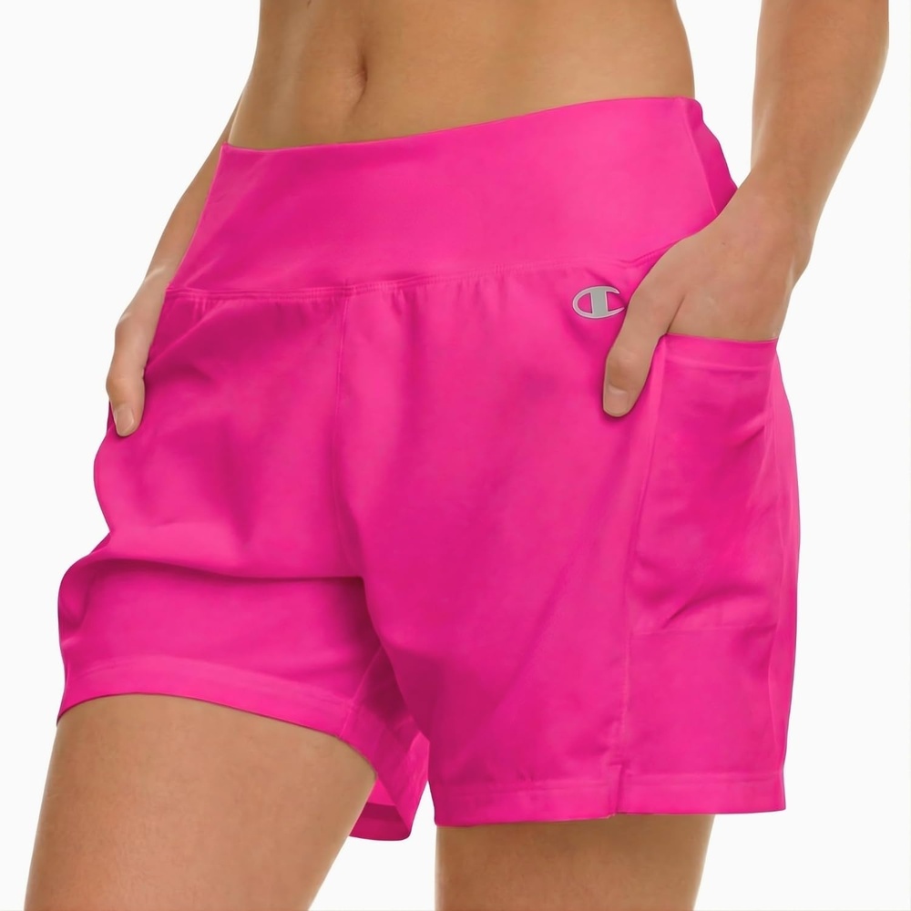 image:imageChampion Swim Board Shorts for Women 57 Swim Shorts Women with Pockets for Beach Pool SummerSpiced Pink