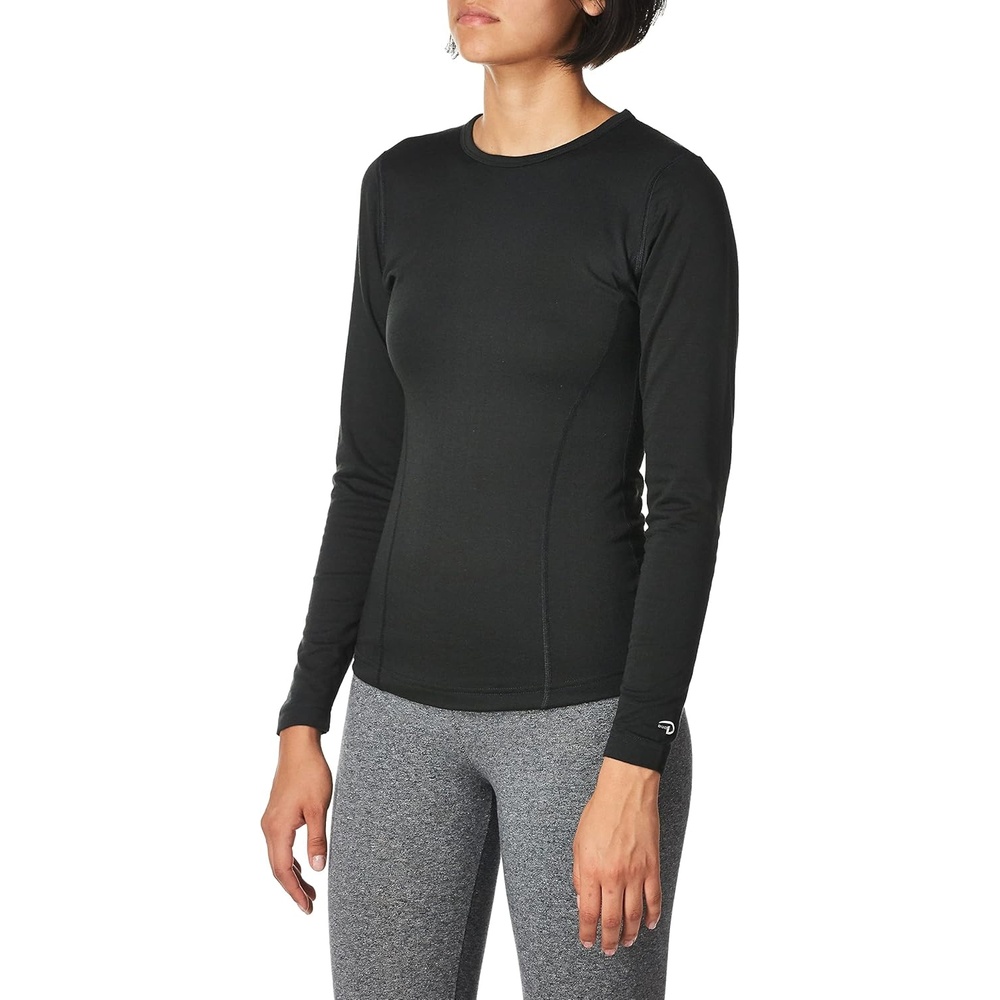 image:imageDuofold Womens Heavyweight DoubleLayer Thermal ShirtBlack