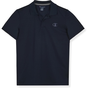Champion Boys Athletic Short Sleeve Polo Shirt with Moisture Wicking Stretch Fabric(Dark Navy)