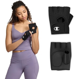 Champion Fingerless Gloves for Women Workout Gloves with Padded Palm & Wrist Support, Breathable Mesh Fabric(Small-Medium)
