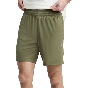 Champion Men’s 7″ Sport Knit Shorts, Slim Fit, Lightweight(Burnt Olive – C Logo)