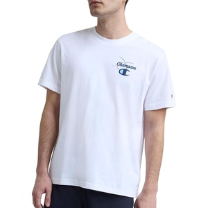 Champion Men’s Classic Graphic Short Sleeve T-Shirt, Standard Fit, Champion Club Graphics(Bright White – Sunsetters)